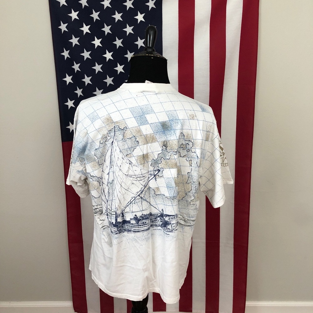 90s Art Unlimited Great Lakes T-Shirt men's 2XL - Picture 2 of 9